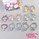 【UNICO】日韓風 大人小孩通用莫蘭迪色12入髮圈-方塊(聖誕/髮飾)