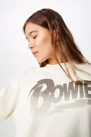 Women's David Bowie Boxy Crop Jumper BNWT Large