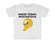 Funny Meme TShirt, Mood Today: MISCHIEVOUS Joke Tee, Gift Shirt