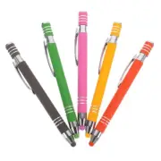 5 Pcs Metal Ballpoint Pen Multifunctional Stylus Pens for Touch Screens