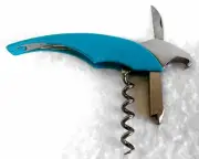 New KEA Folding Waiter's Corkscrew Turquoise New in Aluminum Box