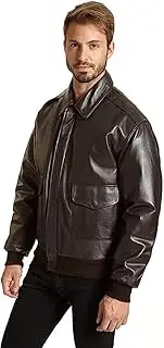 [Excelled Leather] Excelled Men's Leather Flight Jacket