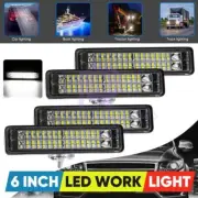 4x 6inch 84W LED Work Light Bar Flood Fog Lamp Offroad Driving Truck SUV ATV 4WD