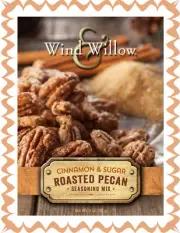 WIND AND WILLOW Cinnamon & Sugar Roasted Pecan Seasoning Mix~Add EggWhite&Pecans