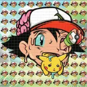 Gotta Catch 'em All by Brandon Ready BLOTTER ART perforated tabs psychedelic