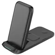 Foldable 3 In 1 Fast Qi Wireless Charger