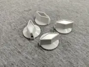4 pcs set white/silver tv - cooker style knobs John Lennon for Rickenbacker