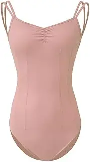 [ROYAL SMEELA] Ballerina body women's ballet body women's ballet dance jerseys adult ballet dance body ballet jersey spaghetti straps ballet jersey with bra dance jersey for women dance jersey for women