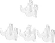 SUPVOX 4sets Multi-function Wall Display Rack Wall Guitar Hanger Sword Mount Sleek Stylish Design 2pcs*4