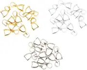 [Baoblaze] 30pcs Jewelry Findings Bail Connector Bale Pinch Clasp Pendant