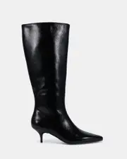 ORACLE Black Patent Long Boots