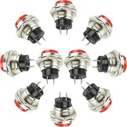 10Pcs Small Self-Reset Round Button Head Power Switch Circle Kill Button Switch Compound Button Power Switch