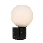 Northampton Black Marble and Opal Glass Table Lamp