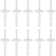 HDVCRNBAVW 50pcs White Plastic Rivets Auto Clips Compatible with BMW 6mm Hole Push Car Fender Bumper Door Trim Panel Hood Rivet Screw Retainer Fastener Fasteners and Clips