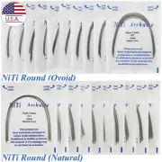 10 Pack Dental Orthodontic NiTi Arch Wire Round Arco De Ortodoncia Ovoid Natural