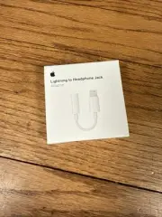 NEW Genuine Apple Lightning to Headphone Jack AUX Adapter For iPhone SEALED!