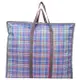 41L格紋牛津布環保購物袋 搬家袋 手提袋 防水袋 拉鍊袋
