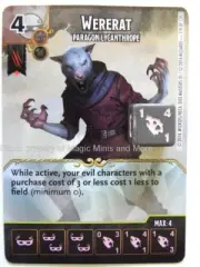 Battle for Faerun ~ WERERAT Paragon Lycanthrope #119 rare D&D Dice Masters card