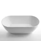 New Castano Positano Freestanding Bath White Acrylic Bathroom Bathtub POS1400FB