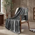 Ardor Boudoir Polyester Jasper Boucle Bed Blanket/Throw Charcoal 130x170cm