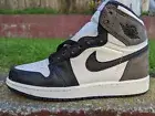 DS NIKE AIR JORDAN 1 HIGH OG MOCHA BROWN sz 3.5Y RETRO xi i vi v GS travis