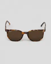 [Ray-Ban] Ray-Ban Women's Elliot Rb2197 Polarised Sunglasses in Havana/Brown Polar One Size Havana/Brown Polar