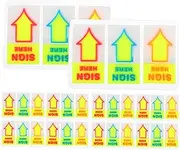 HOODANCOS 120pcs Arrow Stickers Decals Indicator Tags for Direction Indication for Home Office Shops Easy to Remove Strong Adhesive Non Damaging to Surfaces