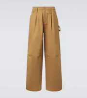 [Simone Rocha] Simone Rocha Embellished wide-leg jeans UK 34 brown
