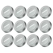 50Pcs 70mm/2.76" Coin Slot Bank Lid Inserts for Mason Jar Canning Cap, Silver