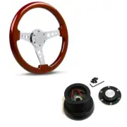 SAAS Wood Grain Classic 14" Steering Wheel & Boss Kit For Ford Falcon XM XP (for: Ford)