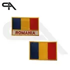 Romania Flag iron on Embroidered Sew on Patch For Clothes 9x6cm
