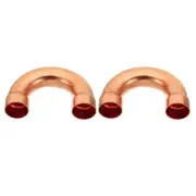 1 Inch ID Copper Pipe Fittings, 2 Pcs 180 Degree Return Bend Copper Pipe