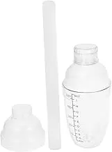 CHICAMPERA Cocktail Shaker Set with Muddler Transparent Drink Mixer for Milk Tea Lemon Tea Preparation Material for Street Vendors High Demand Environments