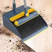 1set Broom And Dustpan Set For Home, Upright Dustpan And Broom Combo