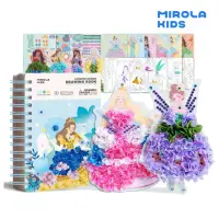 在飛比找momo購物網優惠-【Mirola Kids】時裝設計繪本-魔法公主篇(創意戳戳