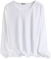 [Generic] Satin Lace Robe Set for Women Womens Two-Piece Sets Long Sleeve O Neck Blouse Thermal Underwear Soft and Warm Top and Pants Set Clothes Under 10