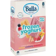 Bulla Frozen Yoghurt Strawberry, Mango & Wildberry 8 pack