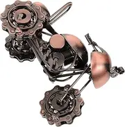 ERINGOGO Retro Motorcycle Model Sculpture Vintage Tabletop Decoration for Home and Office Decor Unique Present for Motorcycle Enthusiasts Durable Craftsmanship for Shelves and Desks