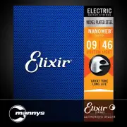 Elixir 12027 Electric Guitar Nickel Plated Steel w/ Nanoweb Coating - Custom LT