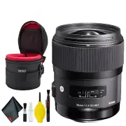 Sigma 35mm f/1.4 DG HSM Art Lens for Canon EF (US Model) Deluxe Kit