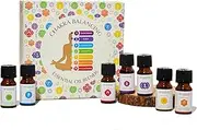 7 Chakra Essential Oil Diffuser Blend Gift Set by Aromafume | 7x 10ml/0.33 fl oz |Aromatherapy Oils for Meditation, Chakra Balance| Yoga & Reiki Gifts| Essential Oil Set for Plexus, Root Chakra & more