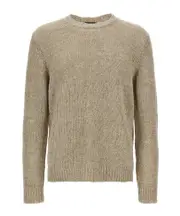 mesh-knit sweater 50,54 Nude