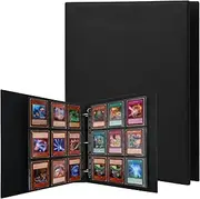 MerryNine Card Binder for Trading Cards, 9 Pocket Pages Sleeves, 900 Pockets Card 360 Side Loading Binders Holder, Card Organize Album for TCG Yugioh MTG Game Cards, Sport Cards (Black)