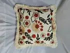 Off White Cotton Suzani Cushion Cover, Decorative Cushion Cover, Home Decor