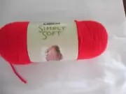 Caron Simply Soft Yarn RED Acrylic 7 oz