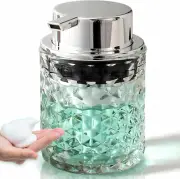 Refillable Clear Glass Foaming Hand Soap Dispenser for Home or Commercial Use