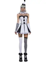 [Trickz N' Treatz] Classic Clown Girl Costume Set