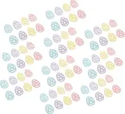 Kisangel 100Pcs Colorful Egg Shaped Confetti for Party Decorations for Celebrations Birthdays and Weddings Decor