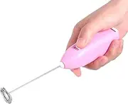 Handheld Milk Frother, Stainless Steel Electric Drink Mixer Eggbeater Battery Powered, Coffee Foam Maker Frothing Wand for Latte Matcha Tea Cappuccino