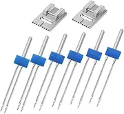 Veemoon Double Needle Set for Sewing Machines 2/90 3/90 Universal Size for Long Lasting Use